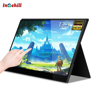 China 13.3 Inch Touch Screen Computer Monitor Monitor Laptop Dual Led Touch Screen Display For PS4, Xbox, Switch, Mini PC for sale