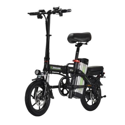 China Aluminum Alloy 2023 Hot Sale Mini Size Folding Electric Bicycle 350W 48V 14 Inch Electric City Bike Foldable Electric Bike for sale