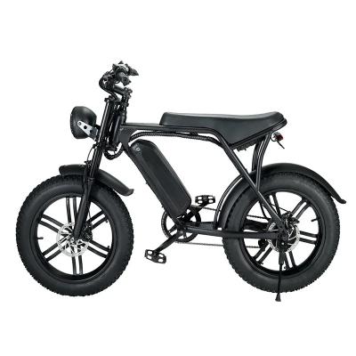 China Aluminum Alloy 2023 NEW Hot Sale  20inch Fat Tire  E Bike 48V 750W Motor Electric Bicycle 12AH 15AH Electric Mountain Bike for sale