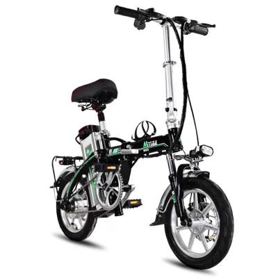 China Aluminum Alloy 2023 new hot sale 12inch folding electric bike 48V 20Ah lithium battery 350W motor fastAluminum Alloy  electric city bike for sale