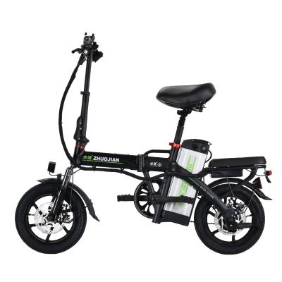 China Aluminum Alloy Bike 350W Electric Bicycle 48V  Lithium Battery 14 Inch Fat Tire Folding Electric Bicycle Par for sale