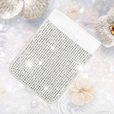 China 2022 Customs Multi Color Diamond Leather Card Key Holder Card Holder Luxury Shockproof Credit Card Leather Wallet for sale