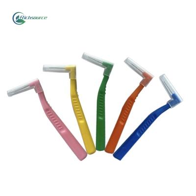 China Teeth Cleaning Eco Friendly Bamboo Interdental Brush Biodegradable Toothpick Bamboo Interdental Brush for sale