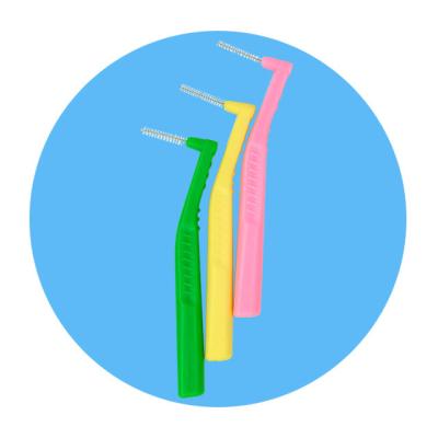 China Cleans Teeth Wire Dupont Interdental Nylon Bristle Toothpick Brush Interdental Brush for sale