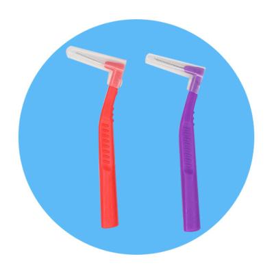 China Cleans Teeth OME Eco Friendly Oral Care Biodegradable Disposable Interdental Brushes for sale