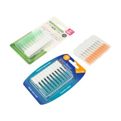 China Cleans Teeth Interdental Pick Disposable Interdental Brush Picks Dental Soft Pick for sale