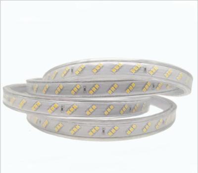 China High Volt AC220V/AC110V LED Strip Light Three Triple Row Triple Row Rope Light Waterproof Residential SMD2835 180LEDs/M Flex Neon Light Ribbon LED for sale