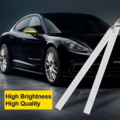 China 2Pcs 15cm Turn Signal Indicator Automobile Car Rearview Side Mirror Strip Light Flowing Dynamic Sequential Strip Light DRL for sale