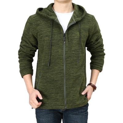 China Anti-pilling Mens Full Zip Fleece Jackets With Pockets Soft Fleece Coat for sale