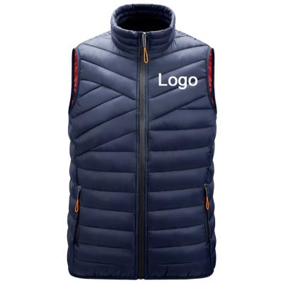 China Custom Ultra Light Mens Logo Waterproof Autumn Winter Down Vest Vest for sale