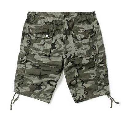 China Custom 100% Breathable Cotton Loose Garment Dyed Army Shorts Cargo for sale