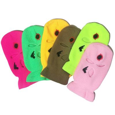 China 2022 JOINT New Version Embroidered Logo Ski Mask Balaclava Custom Ski Mask 3 Hole Skimask for sale