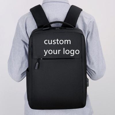 China Customized Logo Business Laptop Rucksack USB Backpack Waterproof Customized Traveling Bag for sale