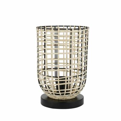 China Modern Farmhouse Rattan Indoor Lighting Natural Color Table Light Uplight Decoration For Rooms for sale