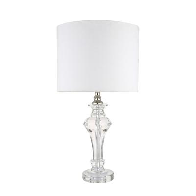 China Beautiful beautiful modern simple modern clear crystal popular clear table lamp for bedroom for sale