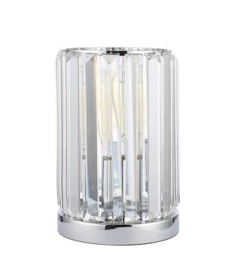 China Modern hot sale American market metal table fancy crystal bedside lamp for sale