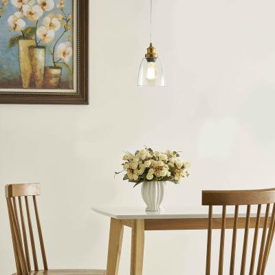 China Modern Modern Industry Clear Glass Shade Pendant Lamp For Kitchen Bedroom, Living Room, Dining Room Hotel for sale