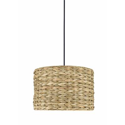 China 2021 Cozy Light Farmhouse Reed Made Pendant Lamp Relax Decor For Farmhouse Rooms Decor for sale