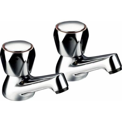 China Without Slide Bar High Quality Luxury Brass Chrome Pair Bath Taps Shower Faucet 3/4