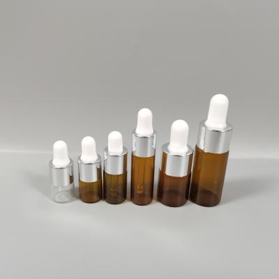 China Glass Tube 10ml Cosmetic Glass Vials Amber Glass Vial for sale