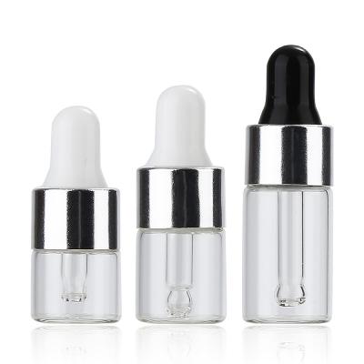 China Cosmetic Cute Empty Perfume Bottle Perfume Bottles Mini Clear Glass Vial With Dropper for sale