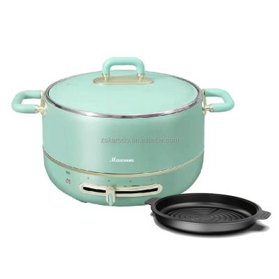 China Widely Used Hotel Special Design Mini Electric Hot Pot Cooker With Pan Soup Rice Cooker for sale