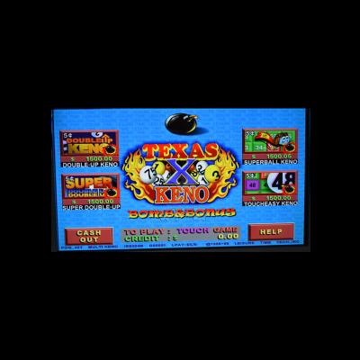 China Texas Keno 4-1 Multi Game PCB Board In Superball Keno Pog Video Running Touch Screen Board For Sale Horizontal Version for sale