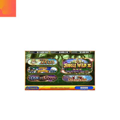 China keno dx v4 skill game wms zeus multi pcb board game royal / wild jungle coin operated games 2 in 1 horizontal version for sale