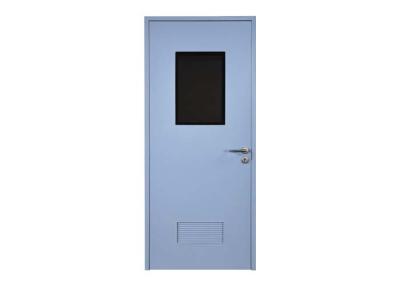 China GMP Standard Modular Cleanroom Manul Swing Door Hospital Steel Door for sale