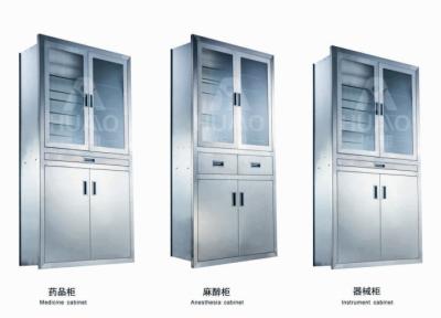 China Cleanroom Medical Instrument Storage Cabinet Stainless Steel Plate Cabinet for sale