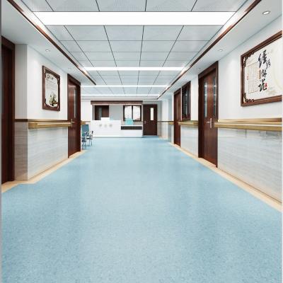 China Hospital Cleanroom PVC Flooring Plastic Antistatic Vinyl Flooring Roll for sale