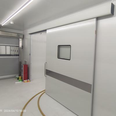 China GMP Pharmaceutial Cleanroom Automatic Sliding Door With Stainless Steel Panel for sale