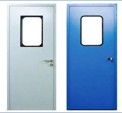 China Master Series Steel Pharmaceutical Cleanroom Door Single / Double / Unequal Leaf for sale