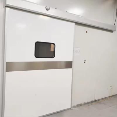 China Sound Insulation Cleanroom Automatic Sliding Door With Antibacterial Electrostatic Spray for sale