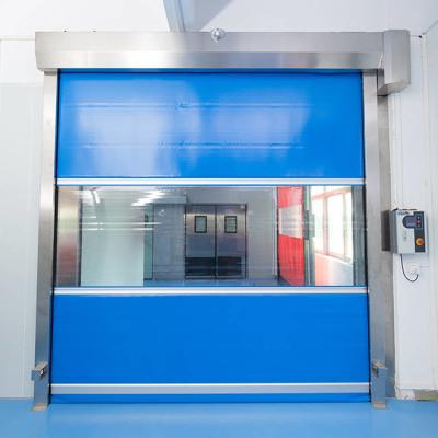 China Automatic High Speed Pvc Roller Doors Warehouse Rapid Access Customizable Design for sale