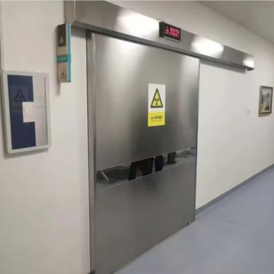 China Electric Automatic Lead Lined Door Hospital DR & CT Room X-Ray Proof Lead Door for sale