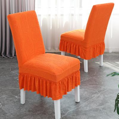 China OEM Modern Solid Washable Polyester Elastic Minimalist Party Wedding Banquet Dining Event Chair Covers for sale