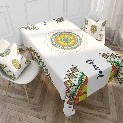 China Eid Mubarak Venus Moon Tablecloth Waterproof Table Cloth Ramadan Decoration Can Be Customized in Size for sale