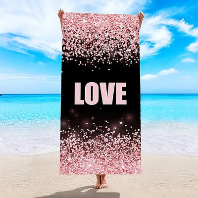 China Large Wholesale Summer Sublimation Safe For Kids Quick Dry With Logo Custom Print Microfiber Beach Towel for sale