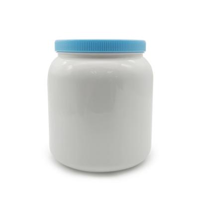 China Big Capacity Protein Powder White Container 2000ml Large Plastic Canisters SGS for sale