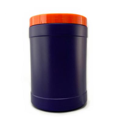 China FDA Cylinder Coffee Plastic Powder Canister 1200ml Container With Lid for sale