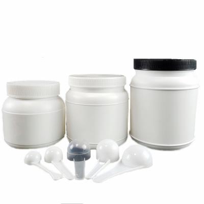 China Recyclable BPA Free HDPE Plastic Powder Canister Paint Container 850ml for sale