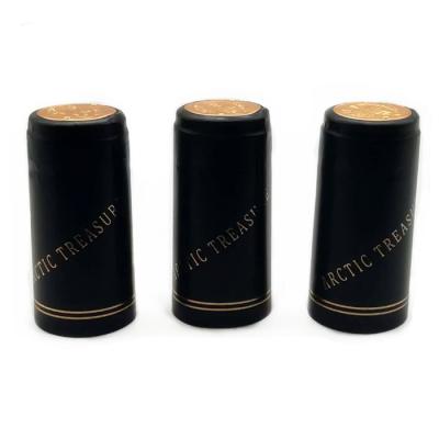 China Plastic Black PVC Shrink Capsules 65mm Burgundy Shrink Tops For Wine Bottles for sale