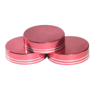 China Rose Red Plastic Bottles Caps 89mm Jar Lid Pilfer Proof For Cosmetic Container for sale