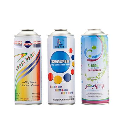 China Custom Aluminium Spray Can Metal Empty Refillable Aerosol 300ml 400ml Spray Can for sale