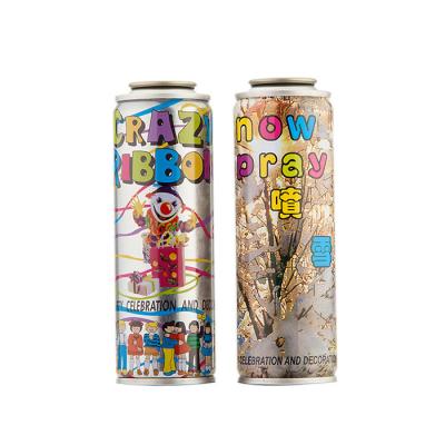 China Dia 65mm Tinplate Empty Aluminium Spray Can Customized Metallic Effect Color for sale