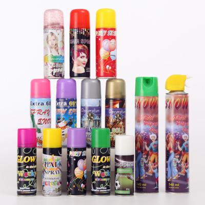 China Wedding Party Arerosal Spray Can 250ml Decoration Celebration Snow Spray Can for sale