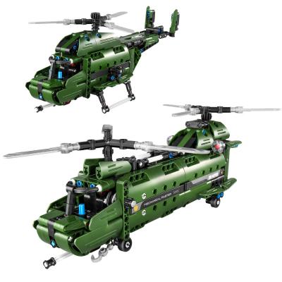 China Building Blocks 2 in 1 Multifunctional Military Transport Aircraft Moc Building Brick Sets Engineering Educational Toys Boys Assemble Brick Gift for sale