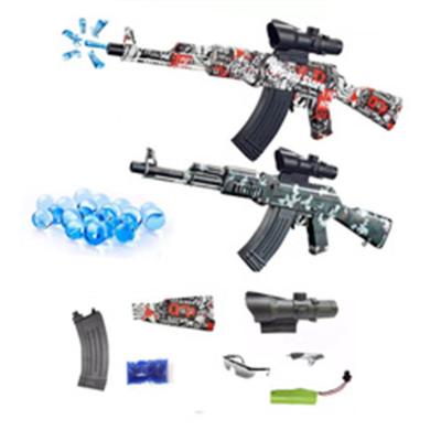 China Electronic Toy Electric Gel Ball Water Beads Water Beads Toy Gun M416 AKM-47 Shooting Game Splatter Gel Ball Blaster Gun Set for sale