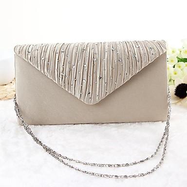 China Luxury Elegant Ladies Diamond Message Clutch Bags Crystal Prom Clips Evening Envelope Handbag for sale